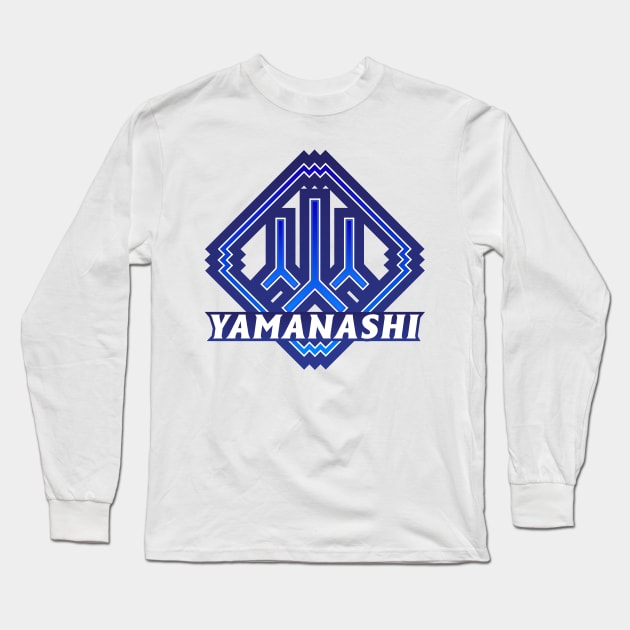 Yamanashi Prefecture Japanese Symbol Long Sleeve T-Shirt by PsychicCat